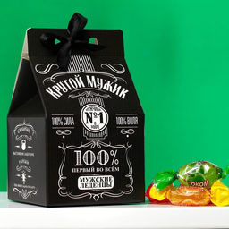 Леденцы Крутой мужик с соком, вкус: ассорти, 100 г. (18+)