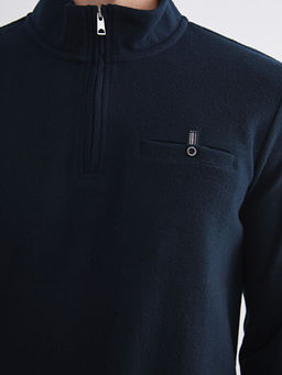 Fermuarl? Dik Yaka Erkek Sweatshirt