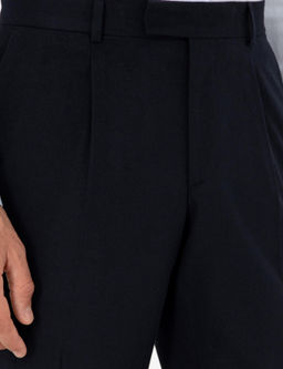 Темно-синие тканевые брюки узкого кроя - Cacharel фото 5