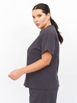 Футболка из хлопка FU20102GRY22