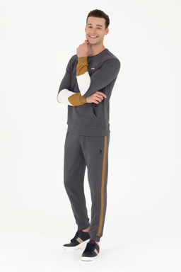 U. S. Polo Assn Мужской свитшот антрацитового цвета с круглым вырезом - U.s. polo assn фото 12