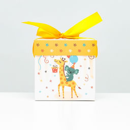 Цена за 12 шт. Коробка Самосборная Детская Жираф 10х10х10 см - Simaland фото 2