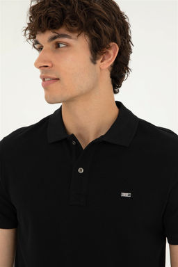 Мужская черная базовая футболка - U.s. polo assn фото 2