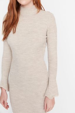 TRENDYOLMILLA Mavi Mini Triko Basic Dik Yaka Elbise TWOAW23EL01415  фото 12
