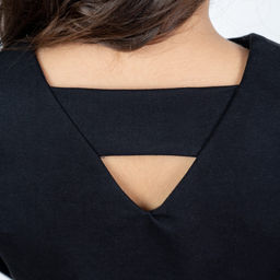 Платье Лидия с бантом, цвет Черный, 78% х/б 16% пэ 6% лайкра - 5+ фото 2