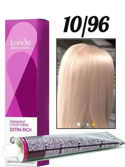 Стойкая краска 10/96 яркий блонд сандрэ фиолетовый LondaColor - Londa professional фото 2