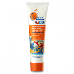 Белита Солярис Молочко солнцезащитное водостойкое д/детей SPF30 "Анти-песок" 100мл