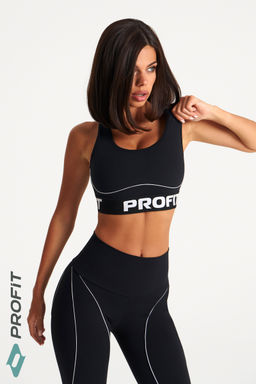 Спортивный топ с кантом, черный, tb.240.001 - Profit фото 3