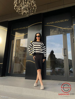 Женское платье с кофтой в полоску - Bruno фото 4