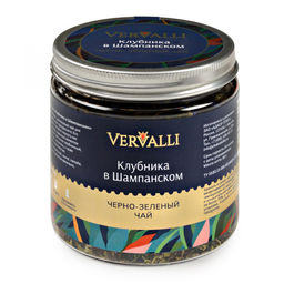 Черно-зеленый чай Клубника в шампанском 60 гр
