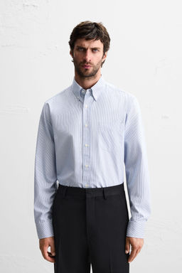 STRIPED TEXTURED SHIRT - Zara фото 2