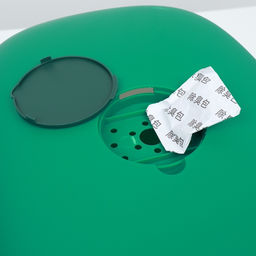 Туалет закрытый, 39×56×40 с, с УФ-лампой для уничтожения запаха, пластик, зелёный