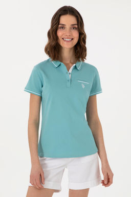 Kad_n Mint Polo Yaka Ti__rt Sepette S_rpriz _ndirim