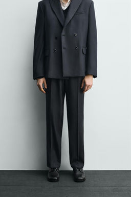 TEXTURED SUIT TROUSERS - Zara фото 2