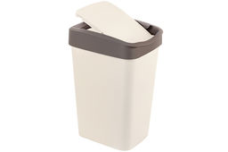 Ведро для мусора с подвижной крышкой 35 л 36*28*51 см Тандем слон.кость/шоколад (модель 843526) - Elan gallery фото 7