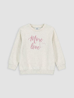 Bask?l? K?z ?ocuk Sweatshirt 2li - Waikiki фото 2