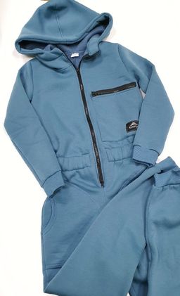 123 Комбинезон женский с капюшоном, блюстоун - Knitka wear фото 2