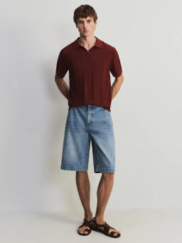 Удлиненные джинсовые шорты ZR2605042308-102 / Zarina