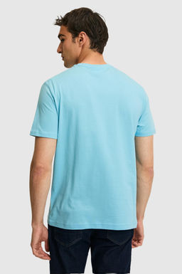 Erkek Regular Fit Bisiklet Yaka Aqua Basic Ti__rt