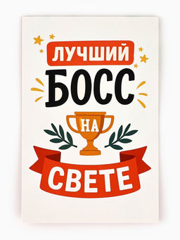 Цена за 10 шт. Открытка «Лучший босс», 12×18 см