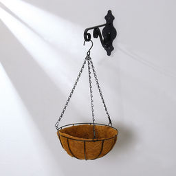 Кашпо подвесное, d=25 см, с кокосовым вкладышем, Полусфера, Greengo  фото 2