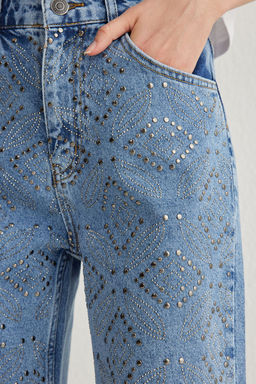 Mavi Tasl? Yuksek Bel Wide Leg Jeans TWOSS25JE00020 - Trendyolmilla фото 4