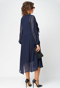 Платье EVA GRANT 7122В темно-синий