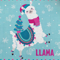 Новогодняя салфетка на стол «Лама», 40×29 см