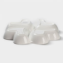 Менажница Magistro Сердца Бланш, d=30 см, 4 ячейки, фарфор, белая