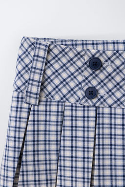 CHECK SKIRT WITH BUTTONS - Zara фото 3