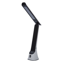 TLD-564 White-Black/LED/500Lm/3000-6000K/Dimmer/NightLight Светильник настольный с ночником, 8W. Сенсорный выключатель. Диммер. Белый с черным. ТМ Uniel