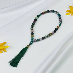 Четки из мохового Агата (33 бусины)