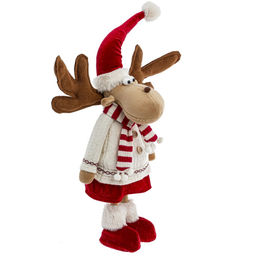 Игрушка набивная "Олень", L28 W14 H47/34 см, 2в.
