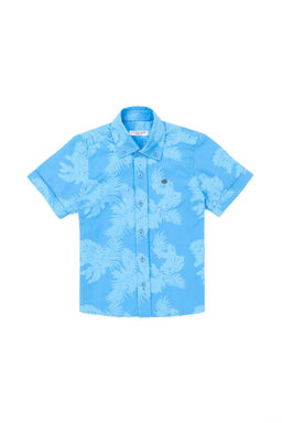 Бирюзовая рубашка с коротким рукавом для мальчика - U.s. polo assn фото 4