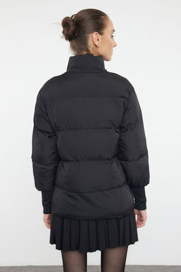 Siyah Ribana Kollu Su Itici Sisme Mont TWOAW22MO0002