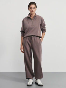 Свитшот на молнии с воротником / Zarina фото 2