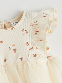 ?i?ekli F?rf?rl? K?z Bebek T?t? Elbise