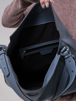 Сумка кожаная на плечо Azaro 30925 серый