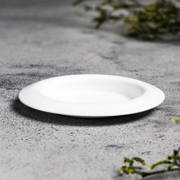 Подсвечник «Чашка» металл, 9.4×1.2 см, белый