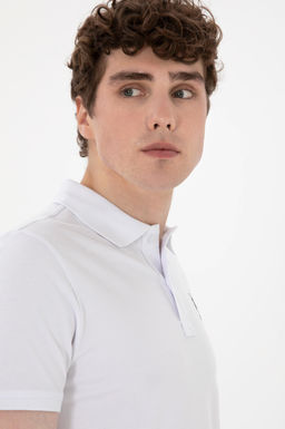 Erkek Slim Fit Polo Yaka Beyaz Basic Ti__rt Sepette S_rpriz _ndirim - U.s. polo assn фото 2