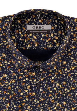 Сорочка мужская короткий рукав GREG 253/107/5432/KZS STRETCH