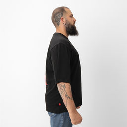 Футболка мужская MIST «Русский стиль», черный, р. 54