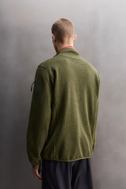 CONTRAST FLEECE KNIT CARDIGAN - Zara фото 3