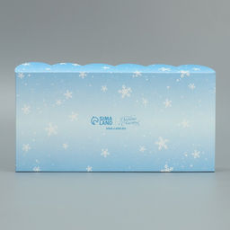 Цена за 5 шт. Коробка для кондитерских изделий новогодняя с пластиковой крышкой «С Новым годом», 10.5×21×3 см