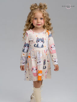 Платье Эля солнечные котики
