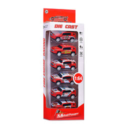 Набор машин "Пожарные гонки" в коробке