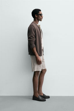 BERMUDA RELAXED FIT VISCOSA - LINO / rayas - Zara фото 4