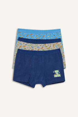 Kaykay Bask_l_ Penye 3l_ Boxer Erkek _ocuk