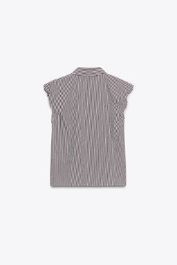 STRIPED SLEEVELESS SHIRT - Zara фото 7