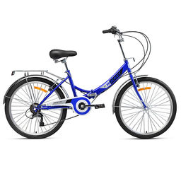 Велосипед 24" Rocket City Fold S 24, цвет синий, размер 16"